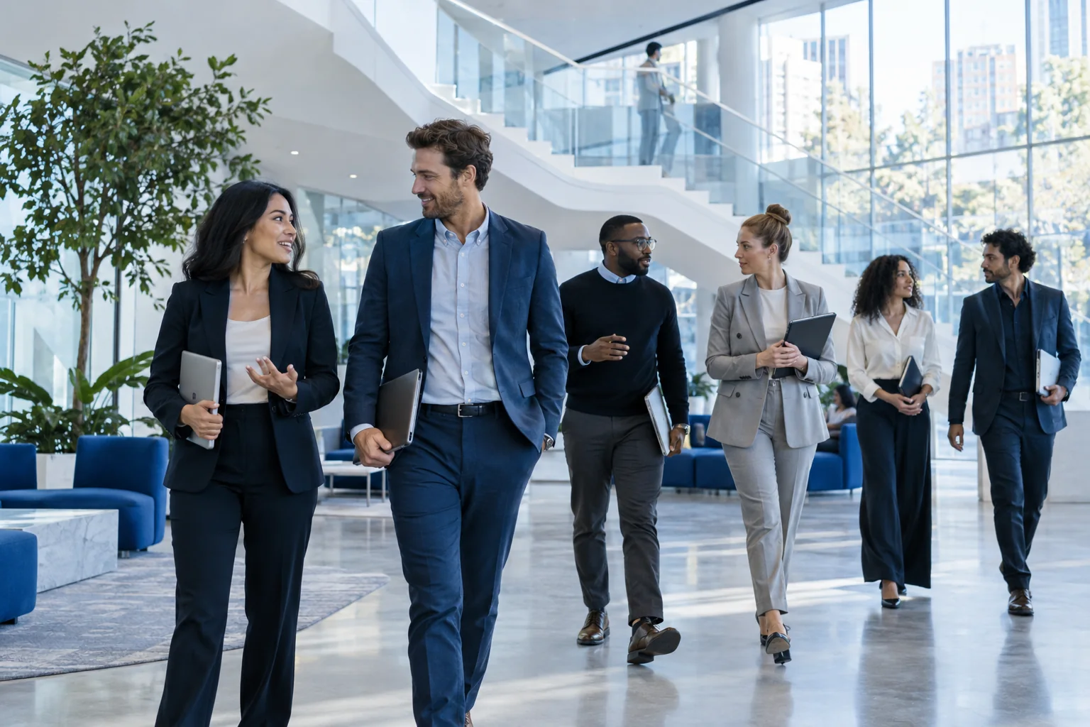 Professionals bringing different perspectives into a shared workspace.